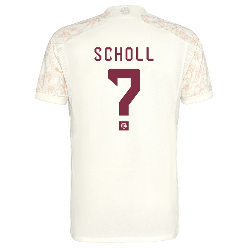 Kinder Paul Scholl #0 Cremefarben Ausweichtrikot Trikot 2023/24 T-Shirt Schweiz