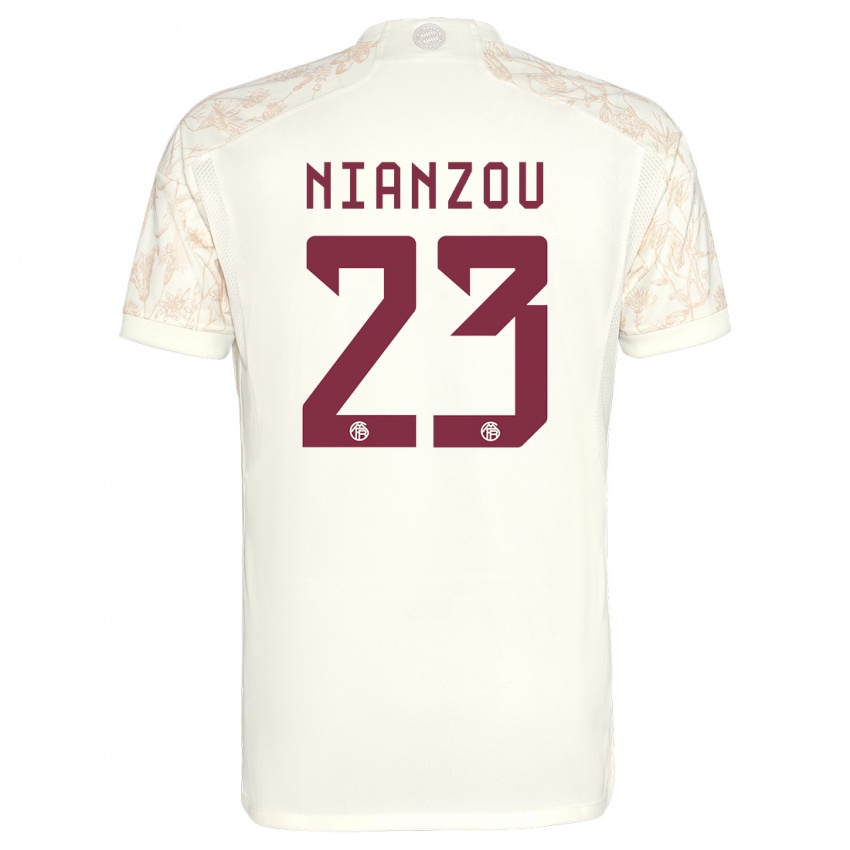 Enfant Maillot Tanguy Nianzou #23 Blanc Cassé Troisieme 2023/24 T-Shirt Suisse