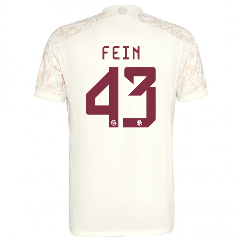 Enfant Maillot Adrian Fein #43 Blanc Cassé Troisieme 2023/24 T-Shirt Suisse