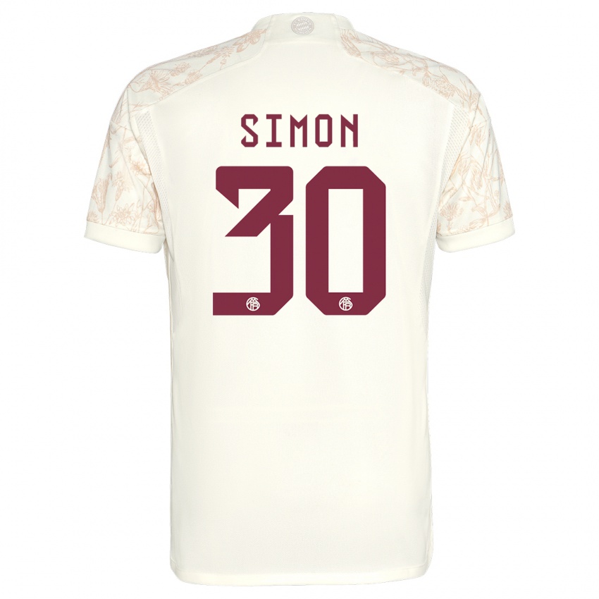 Kinder Carolin Simon #30 Cremefarben Ausweichtrikot Trikot 2023/24 T-Shirt Schweiz