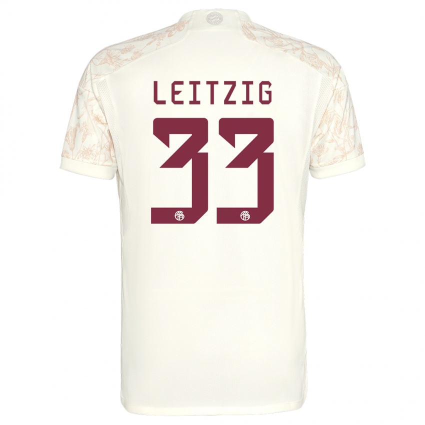 Kinder Janina Leitzig #33 Cremefarben Ausweichtrikot Trikot 2023/24 T-Shirt Schweiz