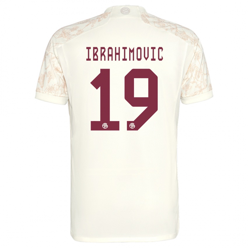 Kinder Arijon Ibrahimovic #19 Cremefarben Ausweichtrikot Trikot 2023/24 T-Shirt Schweiz