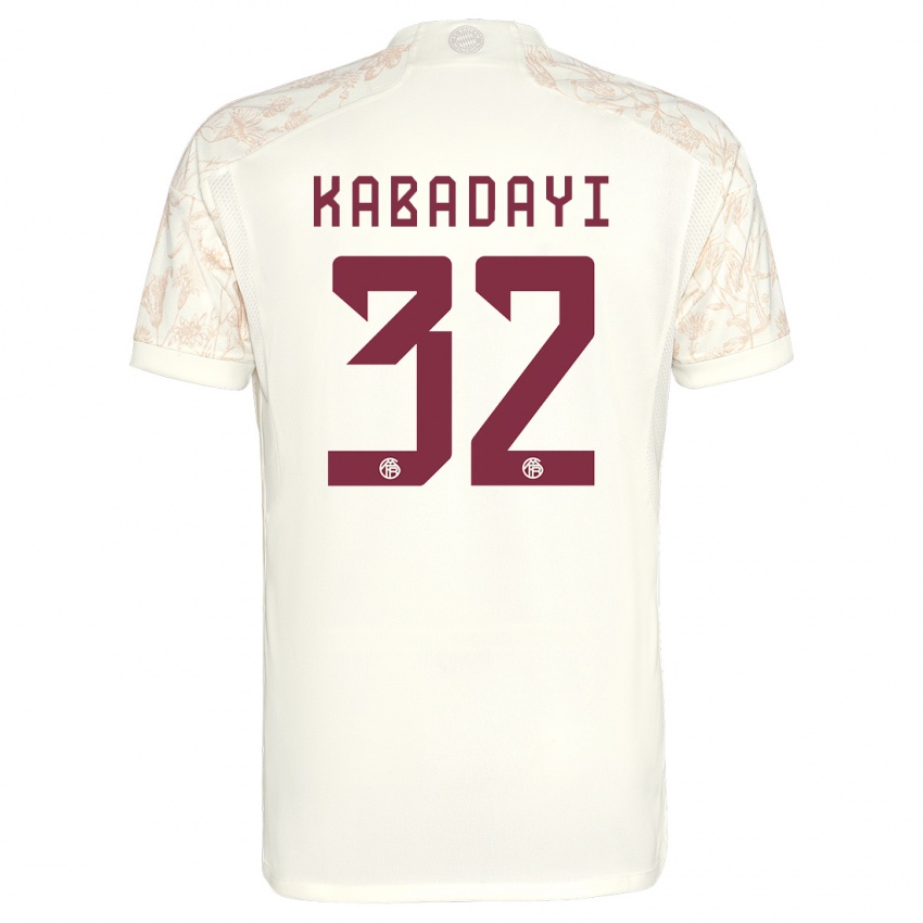 Enfant Maillot Yusuf Kabadayi #32 Blanc Cassé Troisieme 2023/24 T-Shirt Suisse