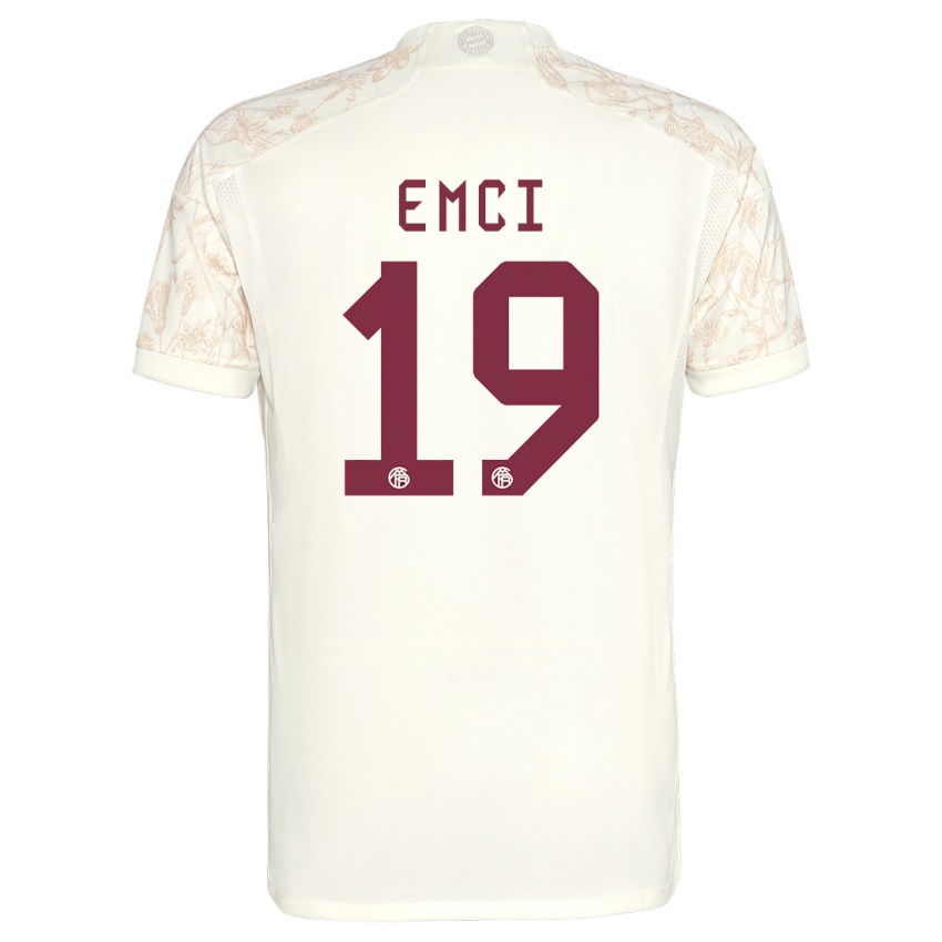 Enfant Maillot Ben Emci #19 Blanc Cassé Troisieme 2023/24 T-Shirt Suisse