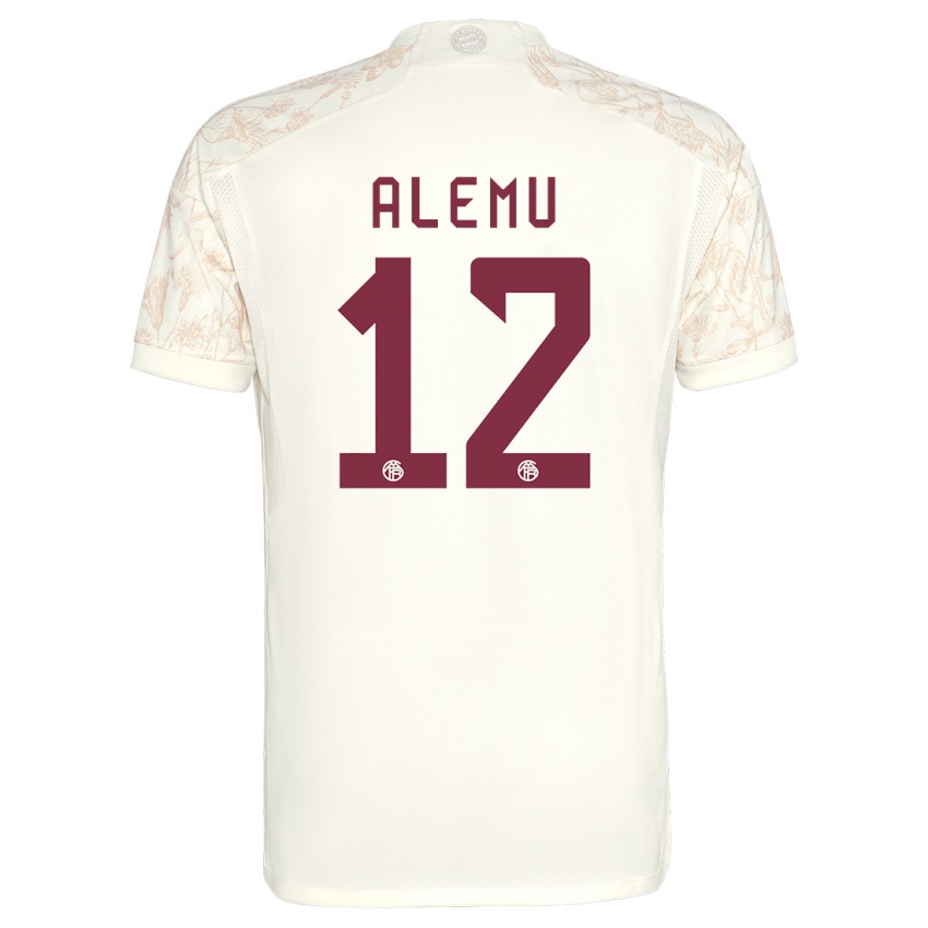 Kinder Liul Alemu #12 Cremefarben Ausweichtrikot Trikot 2023/24 T-Shirt Schweiz