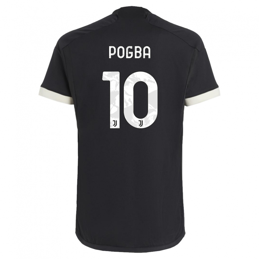 Enfant Maillot Paul Pogba #10 Noir Troisieme 2023/24 T-Shirt Suisse