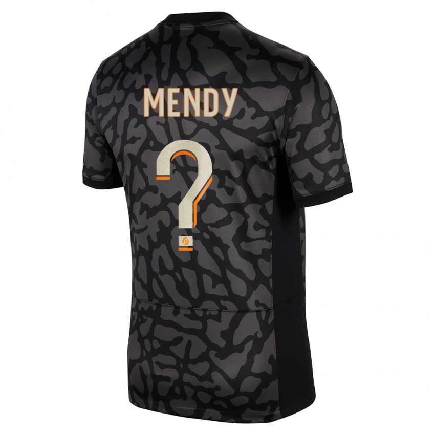 Enfant Maillot Tony Mendy #0 Noir Troisieme 2023/24 T-Shirt Suisse