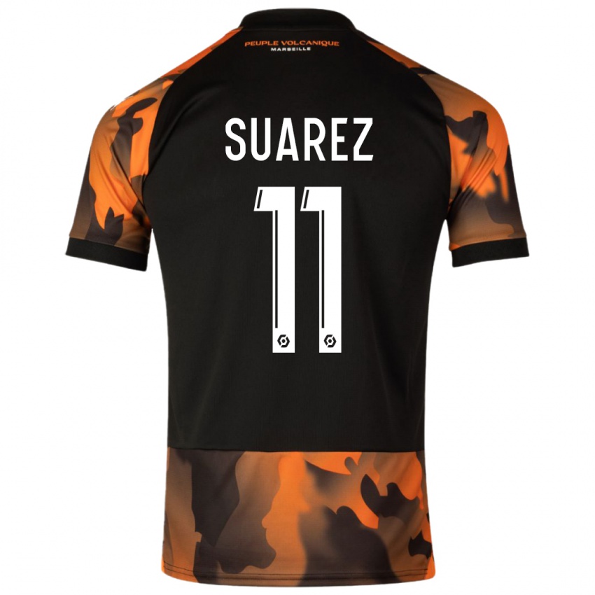 Kinder Luis Suarez #11 Schwarzorange Ausweichtrikot Trikot 2023/24 T-Shirt Schweiz