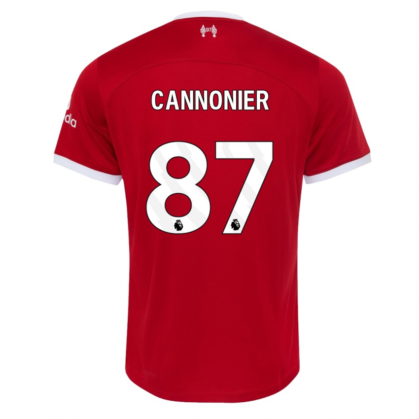 Homme Maillot Oakley Cannonier #87 Rouge Tenues Domicile 2023/24 T-Shirt Suisse