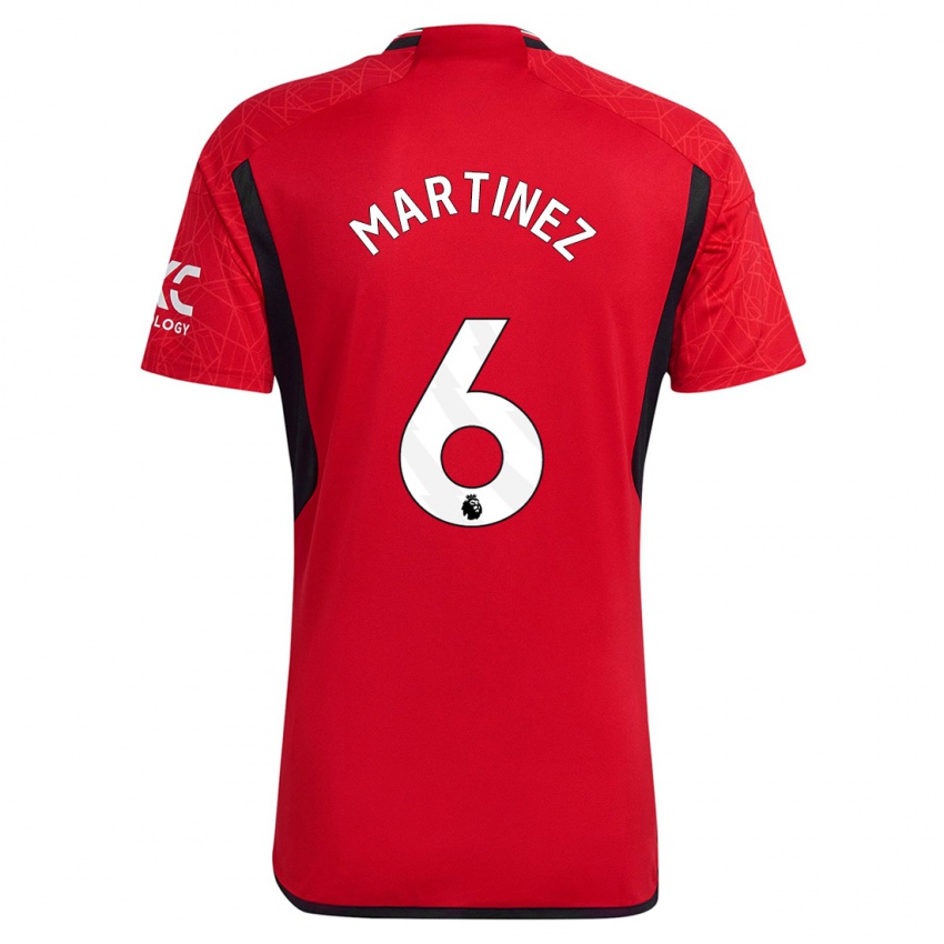 Homme Maillot Lisandro Martinez #6 Rouge Tenues Domicile 2023/24 T-Shirt Suisse