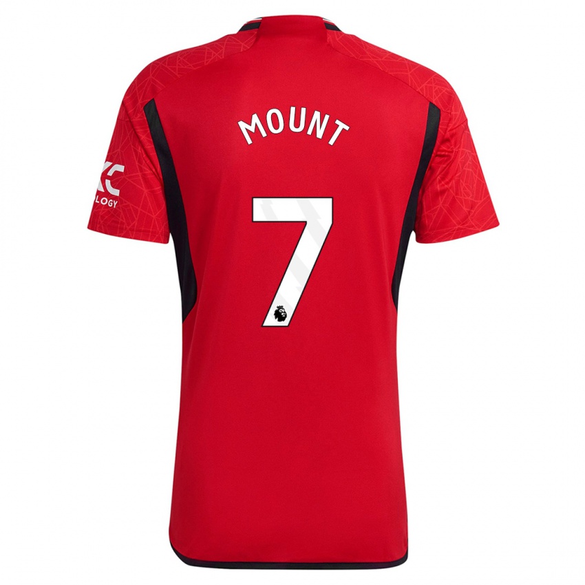 Homme Maillot Mason Mount #7 Rouge Tenues Domicile 2023/24 T-Shirt Suisse