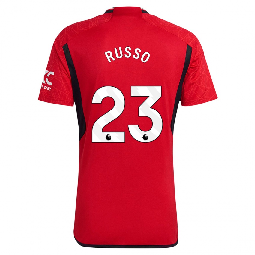 Homme Maillot Alessia Russo #23 Rouge Tenues Domicile 2023/24 T-Shirt Suisse