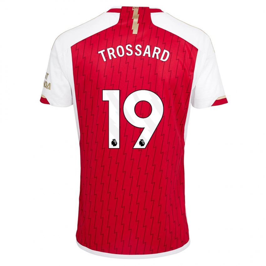 Herren Leandro Trossard #19 Rot Heimtrikot Trikot 2023/24 T-Shirt Schweiz