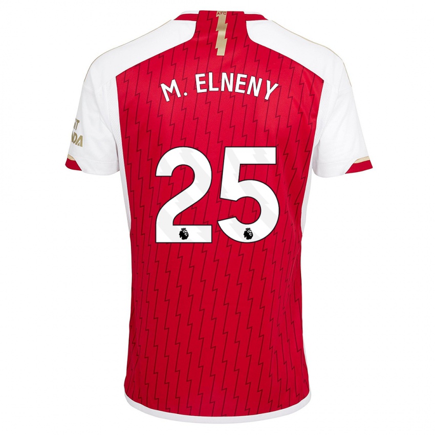 Homme Maillot Mohamed Elneny #25 Rouge Tenues Domicile 2023/24 T-Shirt Suisse
