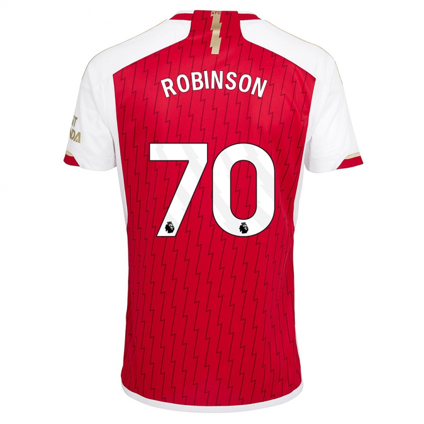 Homme Maillot Josh Robinson #70 Rouge Tenues Domicile 2023/24 T-Shirt Suisse