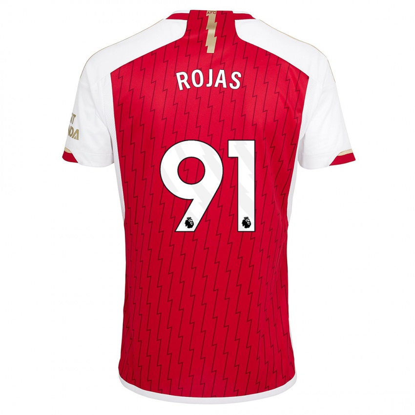 Homme Maillot Alexei Rojas #91 Rouge Tenues Domicile 2023/24 T-Shirt Suisse