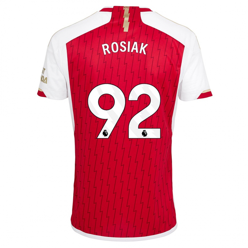 Homme Maillot Michal Rosiak #92 Rouge Tenues Domicile 2023/24 T-Shirt Suisse