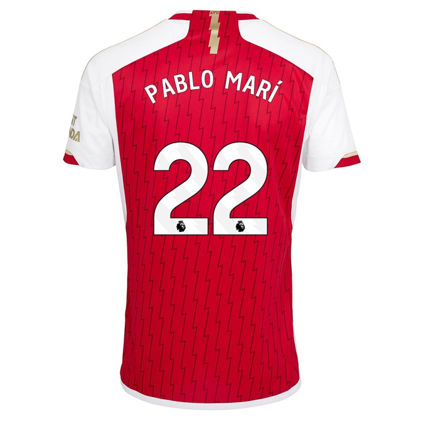 Homme Maillot Pablo Mari #22 Rouge Tenues Domicile 2023/24 T-Shirt Suisse