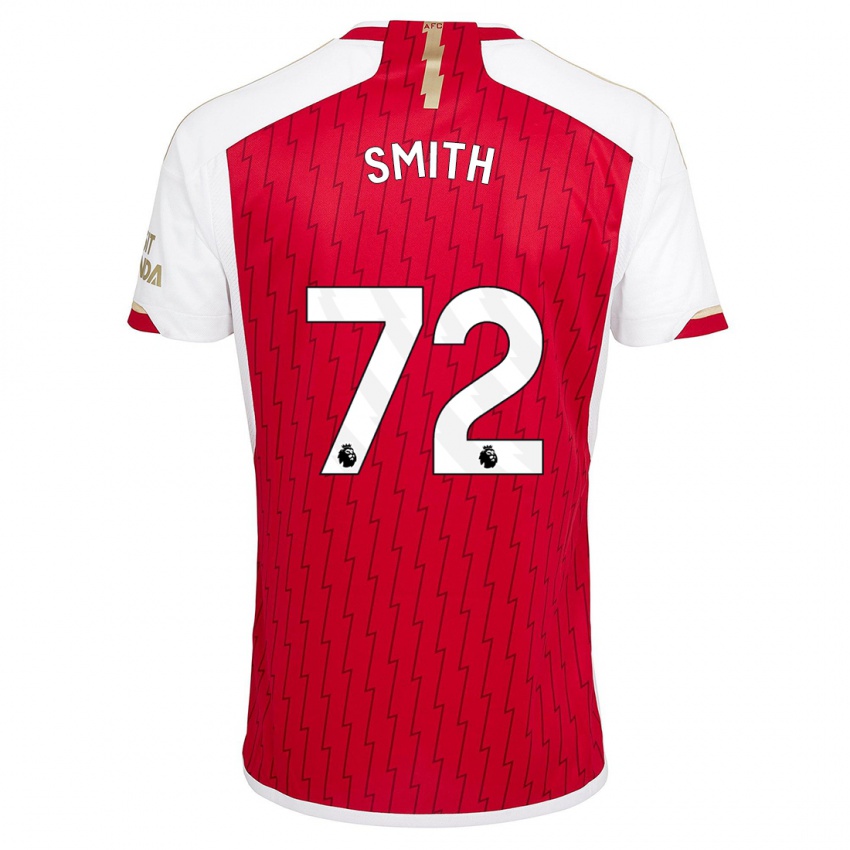 Homme Maillot Matt Smith #72 Rouge Tenues Domicile 2023/24 T-Shirt Suisse