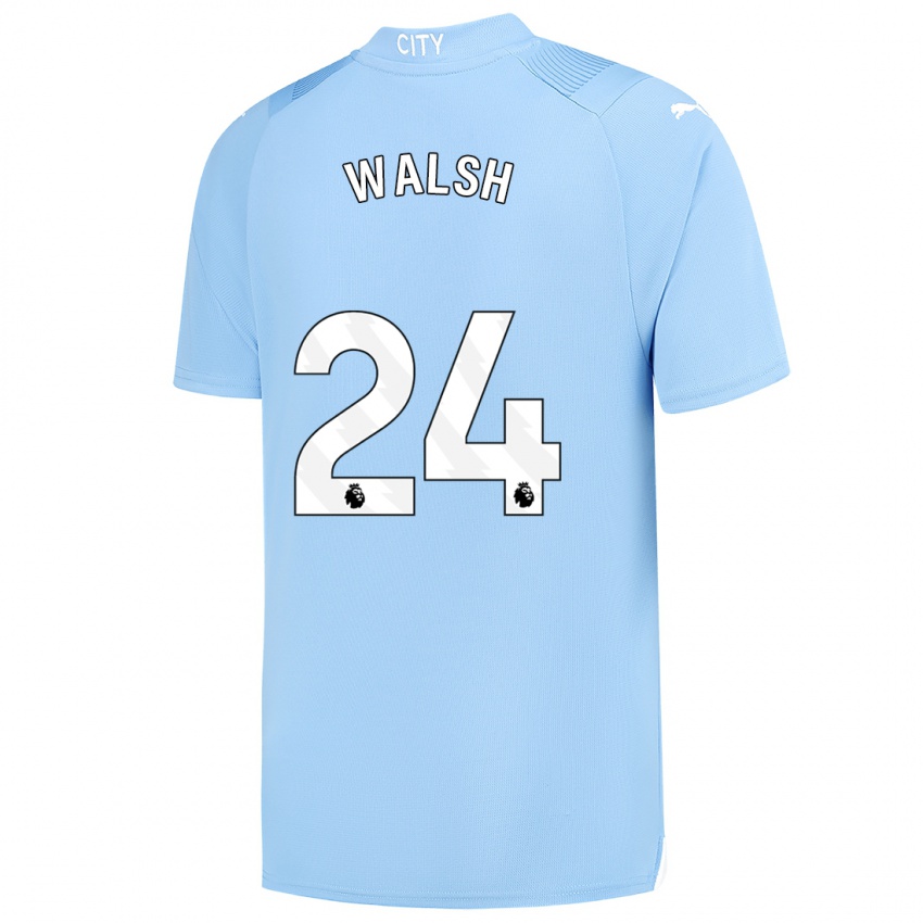 Herren Keira Walsh #24 Hellblau Heimtrikot Trikot 2023/24 T-Shirt Schweiz
