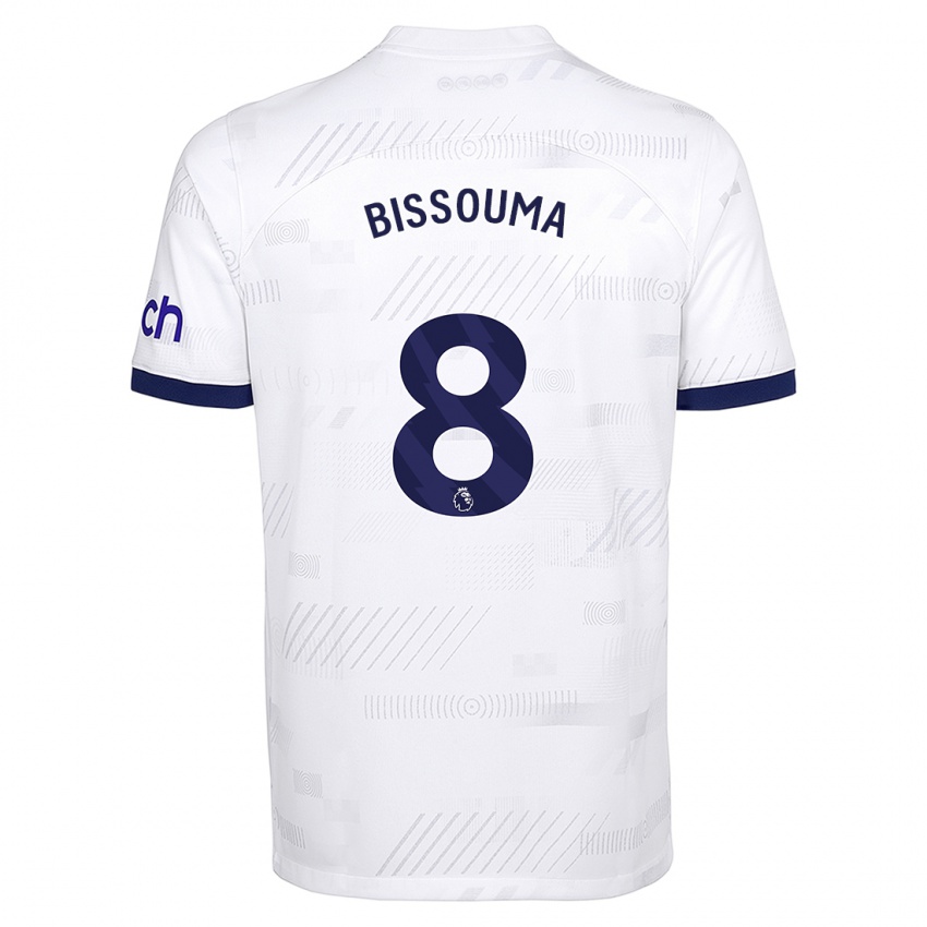 Homme Maillot Yves Bissouma #8 Blanc Tenues Domicile 2023/24 T-Shirt Suisse