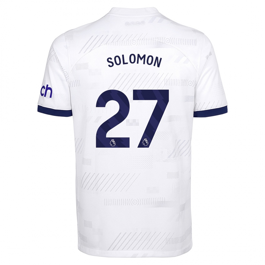 Homme Maillot Manor Solomon #27 Blanc Tenues Domicile 2023/24 T-Shirt Suisse
