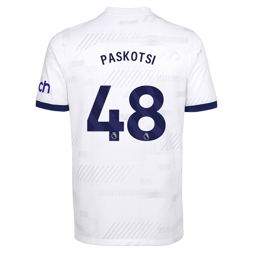 Herren Maksim Paskotsi #48 Weiß Heimtrikot Trikot 2023/24 T-Shirt Schweiz