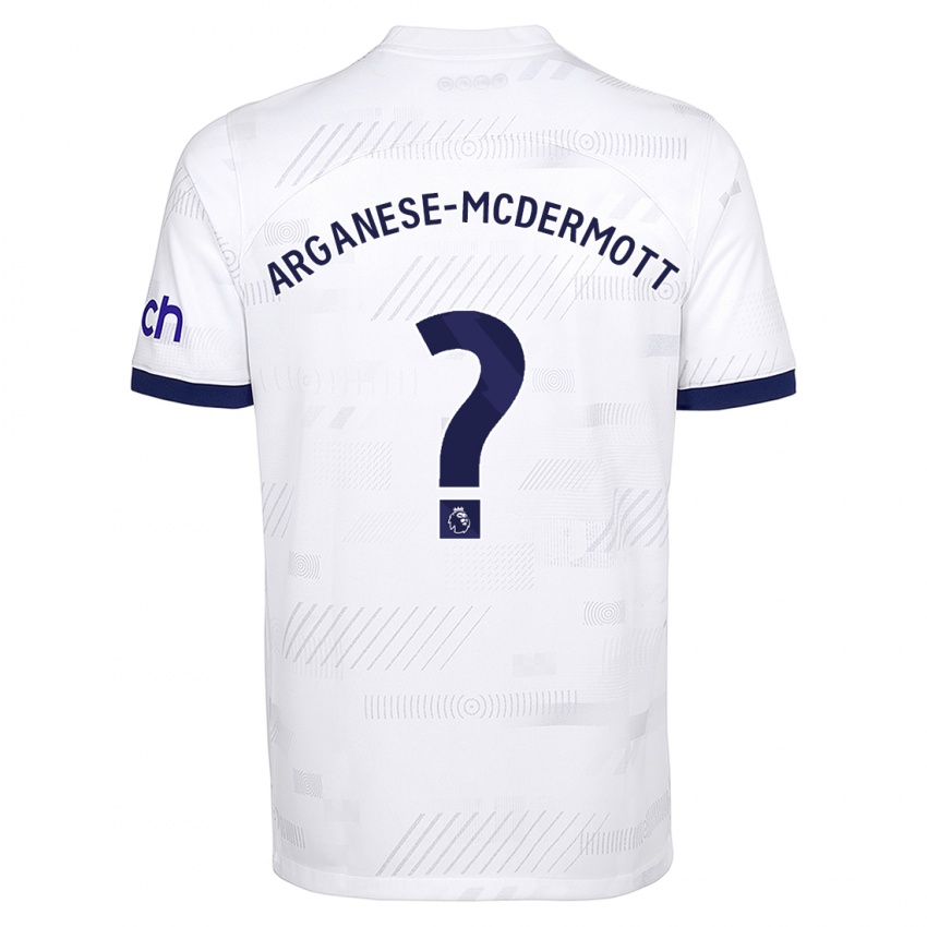 Homme Maillot Pele Arganese-Mcdermott #0 Blanc Tenues Domicile 2023/24 T-Shirt Suisse