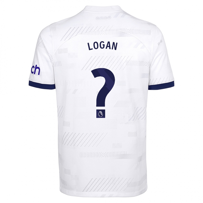 Homme Maillot Calum Logan #0 Blanc Tenues Domicile 2023/24 T-Shirt Suisse