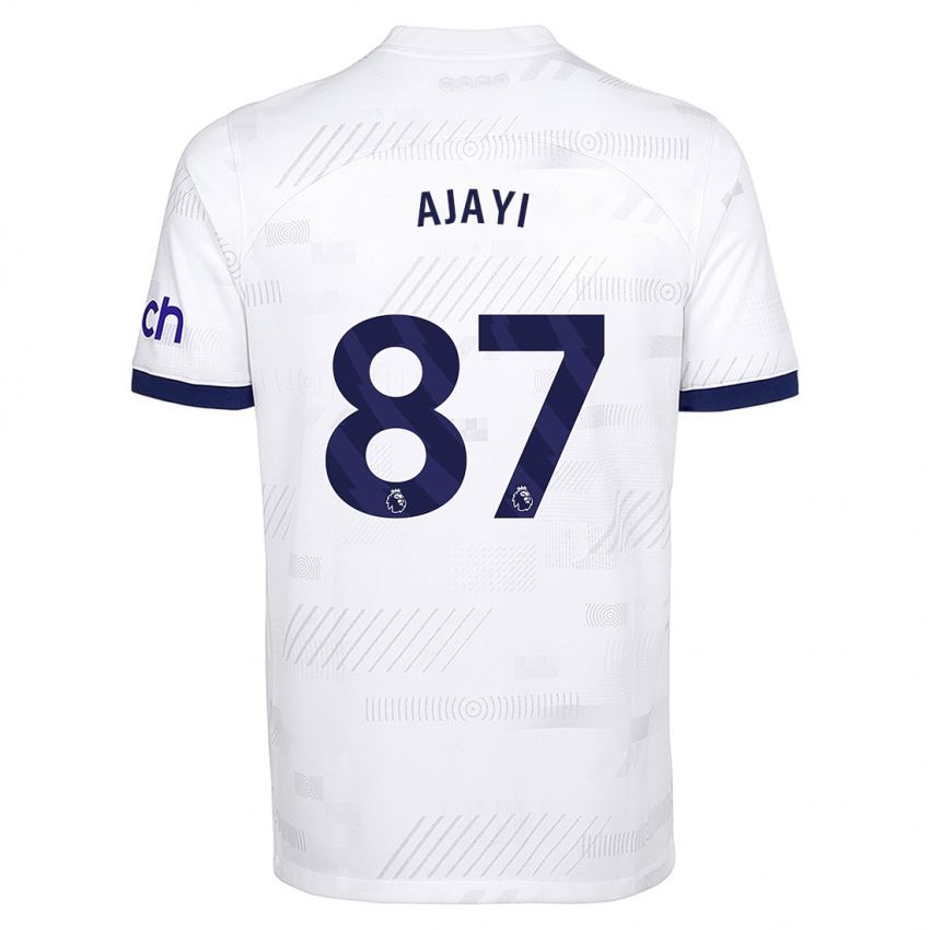 Homme Maillot Damola Ajayi #87 Blanc Tenues Domicile 2023/24 T-Shirt Suisse