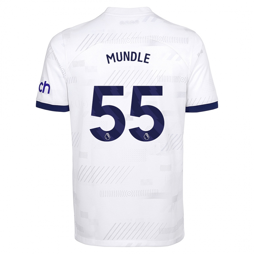 Homme Maillot Romaine Mundle #55 Blanc Tenues Domicile 2023/24 T-Shirt Suisse