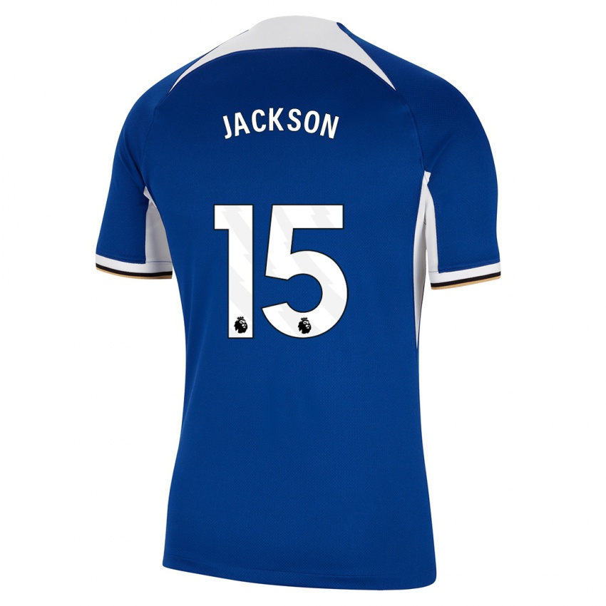 Herren Nicolas Jackson #15 Blau Heimtrikot Trikot 2023/24 T-Shirt Schweiz