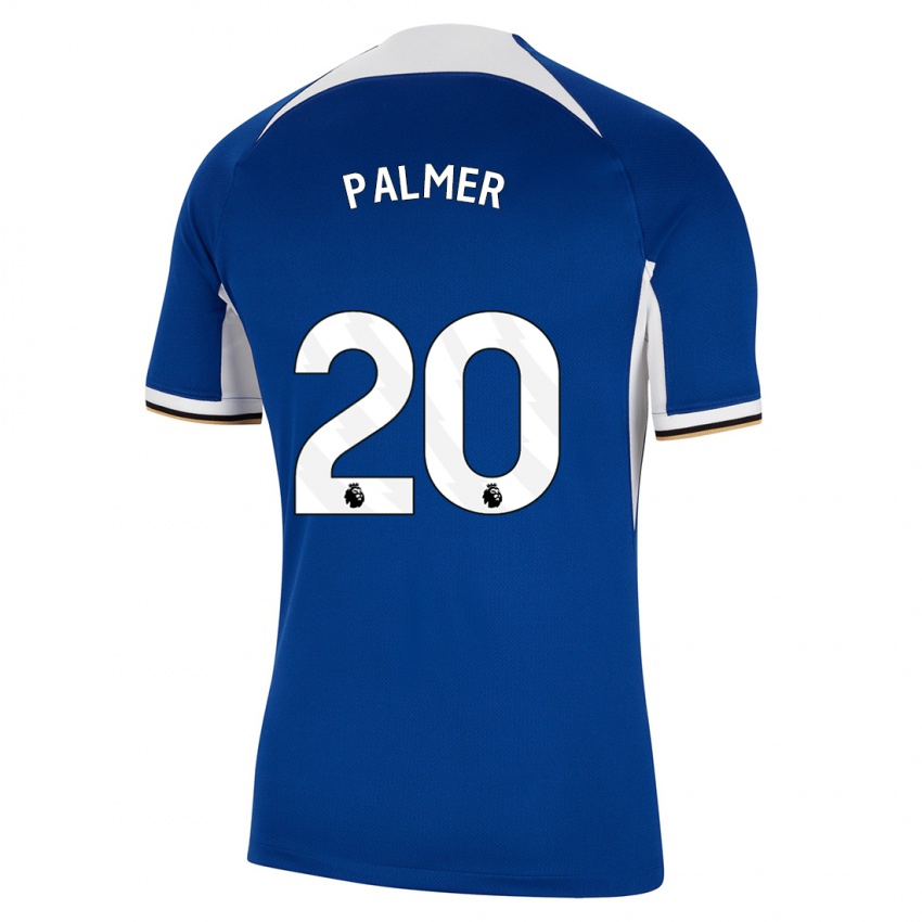 Herren Cole Palmer #20 Blau Heimtrikot Trikot 2023/24 T-Shirt Schweiz