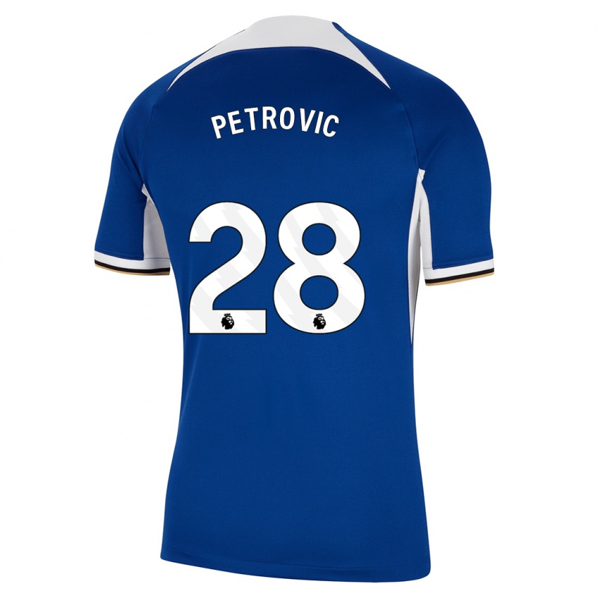 Herren Djordje Petrovic #28 Blau Heimtrikot Trikot 2023/24 T-Shirt Schweiz