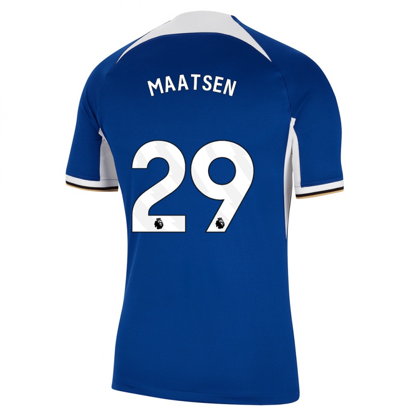 Herren Ian Maatsen #29 Blau Heimtrikot Trikot 2023/24 T-Shirt Schweiz