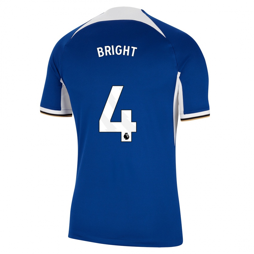 Herren Millie Bright #4 Blau Heimtrikot Trikot 2023/24 T-Shirt Schweiz