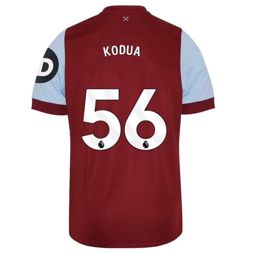 Homme Maillot Gideon Kodua #56 Bordeaux Tenues Domicile 2023/24 T-Shirt Suisse