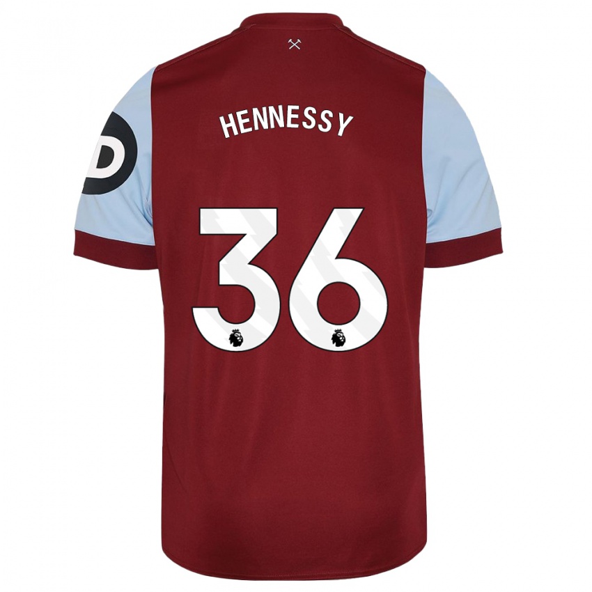 Herren Alexandra Hennessy #36 Kastanienbraun Heimtrikot Trikot 2023/24 T-Shirt Schweiz