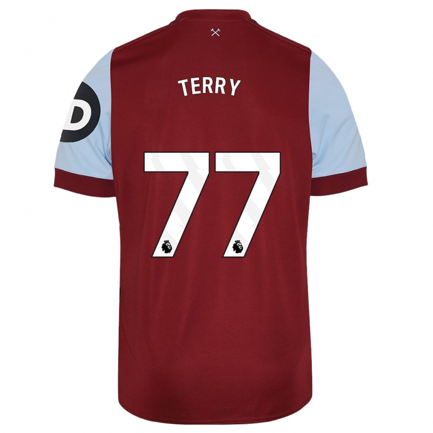Homme Maillot Mason Terry #77 Bordeaux Tenues Domicile 2023/24 T-Shirt Suisse