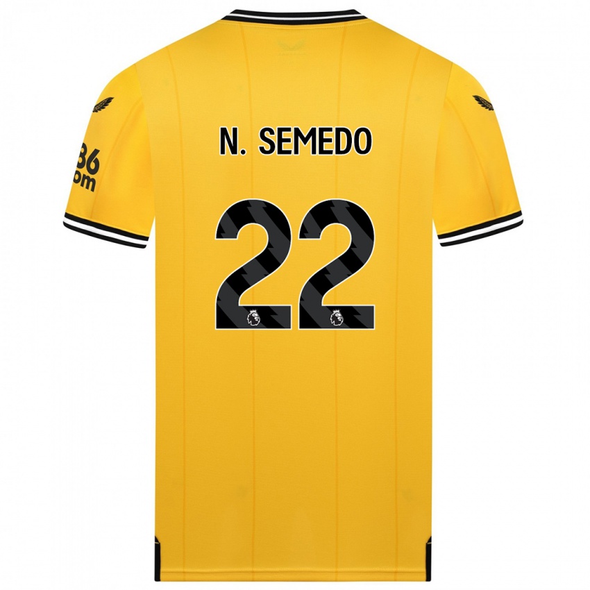 Homme Maillot Nelson Semedo #22 Jaune Tenues Domicile 2023/24 T-Shirt Suisse
