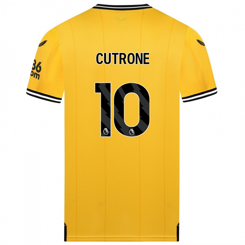 Homme Maillot Patrick Cutrone #10 Jaune Tenues Domicile 2023/24 T-Shirt Suisse