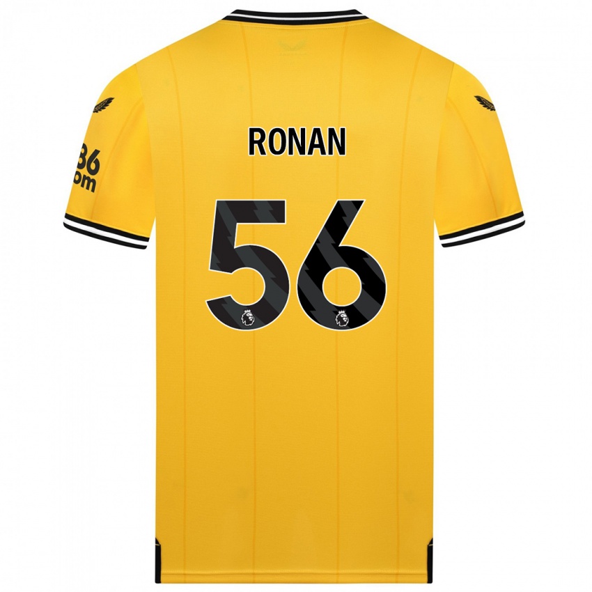 Homme Maillot Connor Ronan #56 Jaune Tenues Domicile 2023/24 T-Shirt Suisse