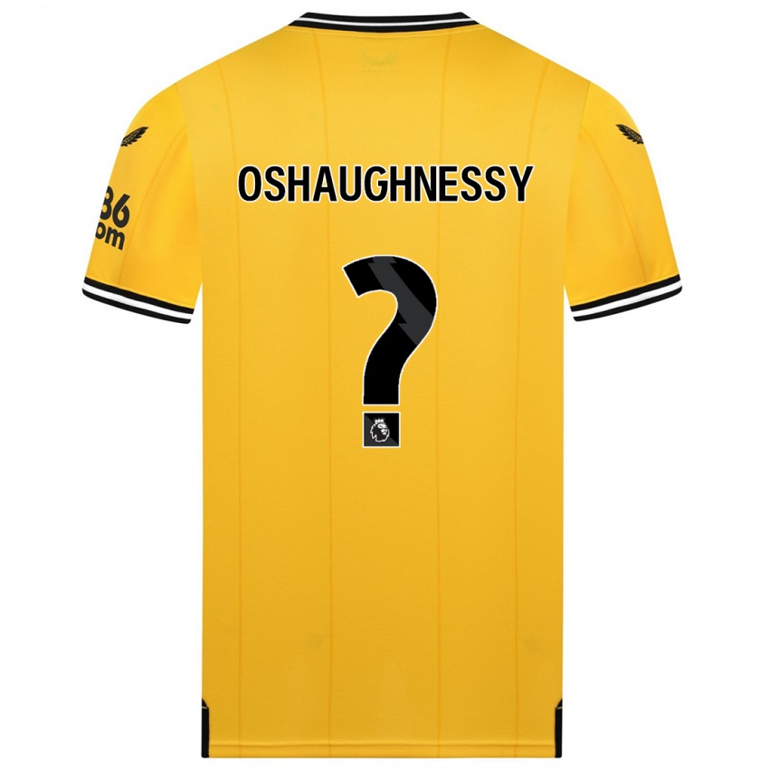 Homme Maillot Joe Oshaughnessy #0 Jaune Tenues Domicile 2023/24 T-Shirt Suisse