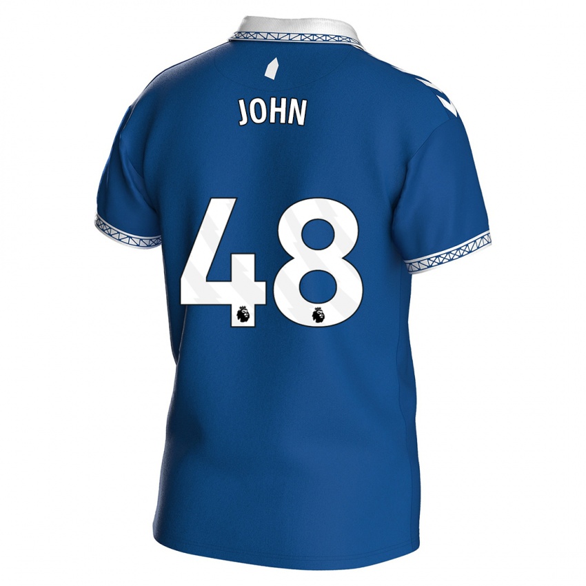 Herren Kyle John #48 Königsblau Heimtrikot Trikot 2023/24 T-Shirt Schweiz