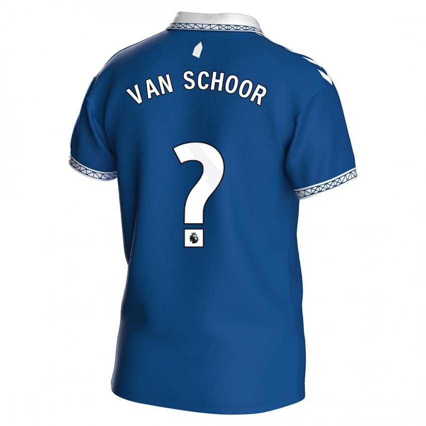 Herren Joshua Van Schoor #0 Königsblau Heimtrikot Trikot 2023/24 T-Shirt Schweiz