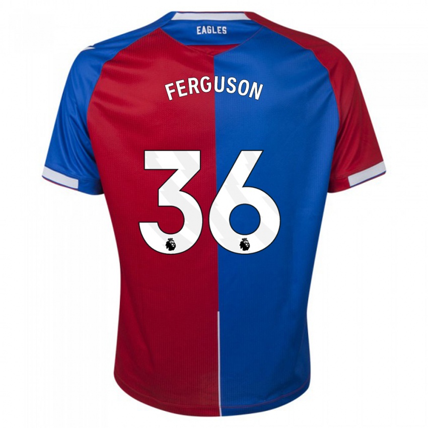 Homme Maillot Nathan Ferguson #36 Rouge Bleu Tenues Domicile 2023/24 T-Shirt Suisse