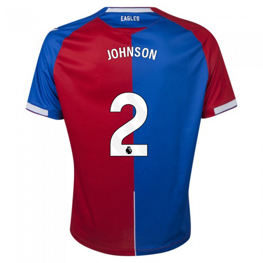 Homme Maillot Annabel Johnson #2 Rouge Bleu Tenues Domicile 2023/24 T-Shirt Suisse