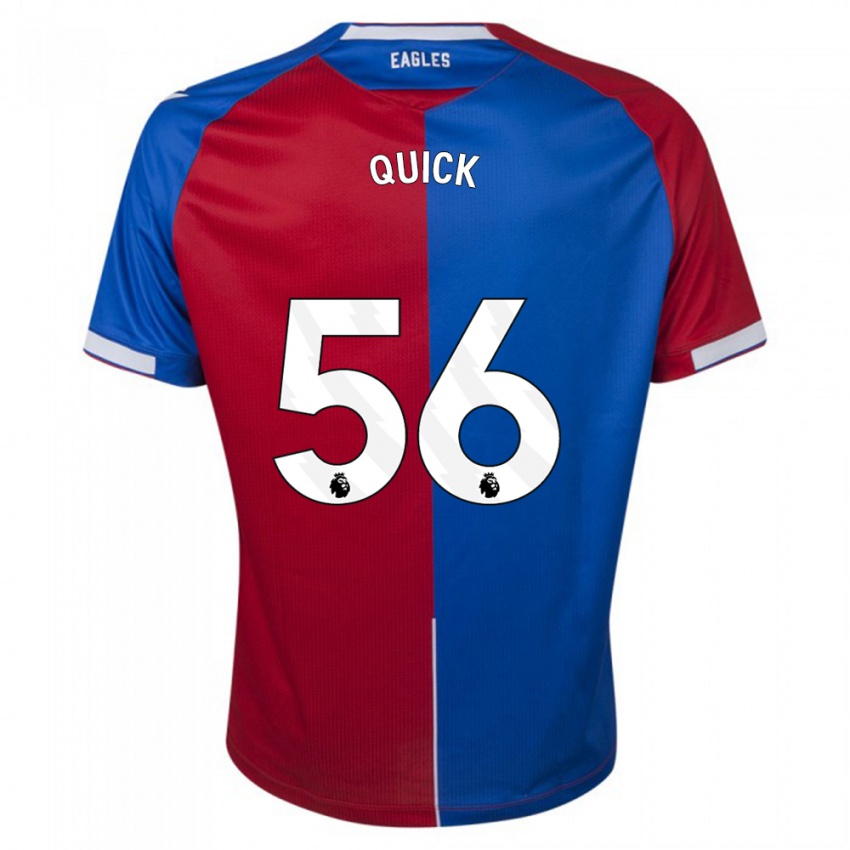 Herren Daniel Quick #56 Rot Blau Heimtrikot Trikot 2023/24 T-Shirt Schweiz
