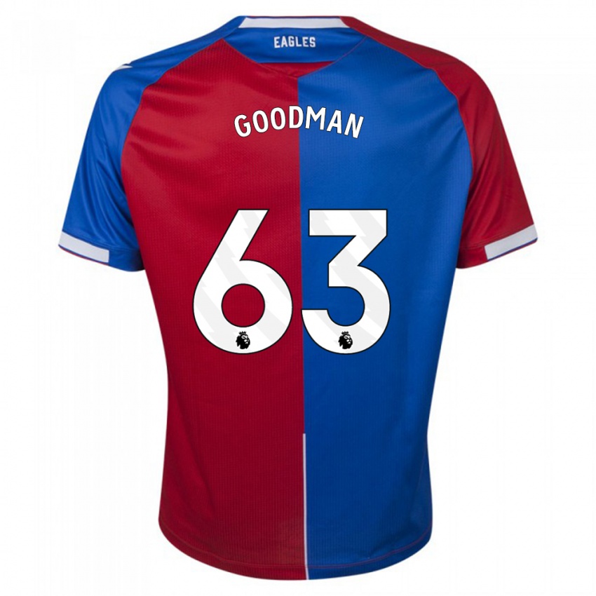 Homme Maillot Owen Goodman #63 Rouge Bleu Tenues Domicile 2023/24 T-Shirt Suisse