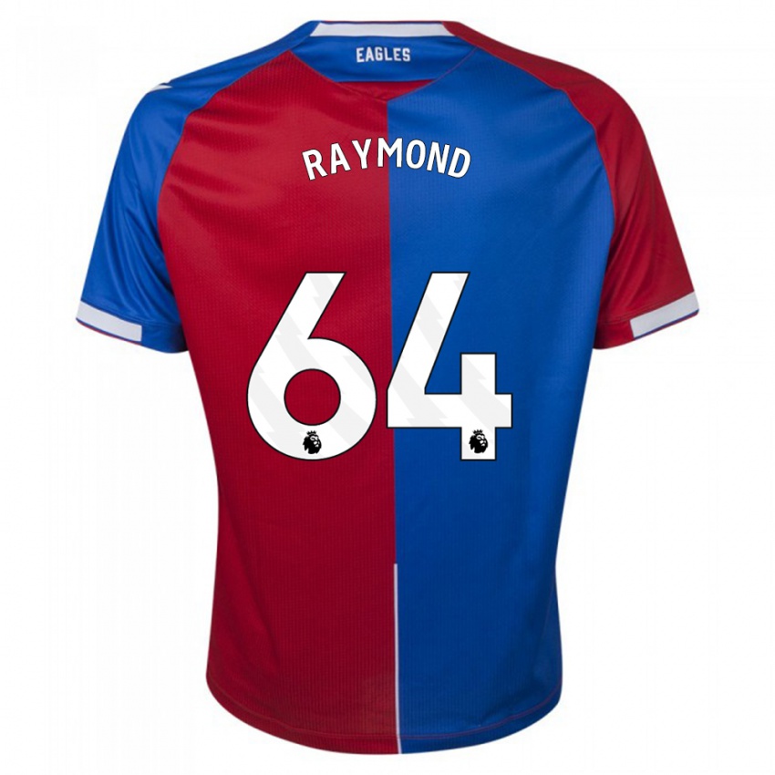 Homme Maillot Jadan Raymond #64 Rouge Bleu Tenues Domicile 2023/24 T-Shirt Suisse